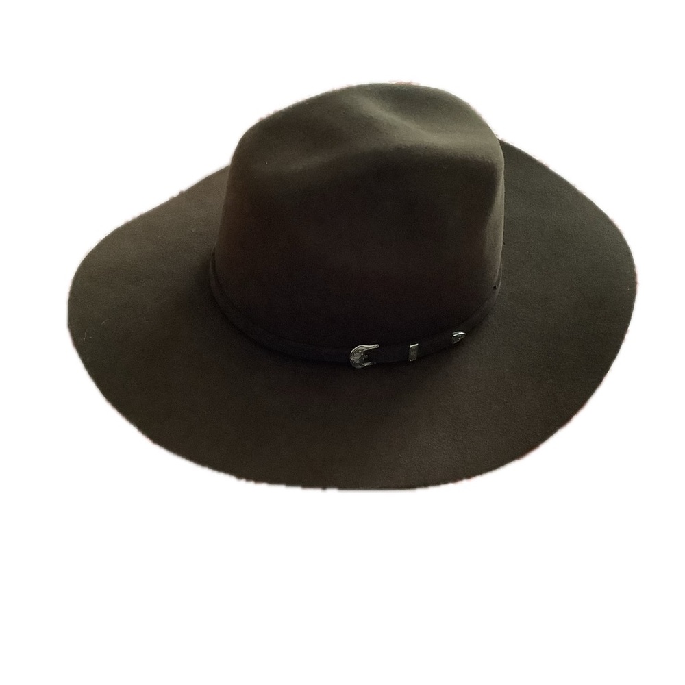 Ariat Brown Fedora Hat with Wide Brim